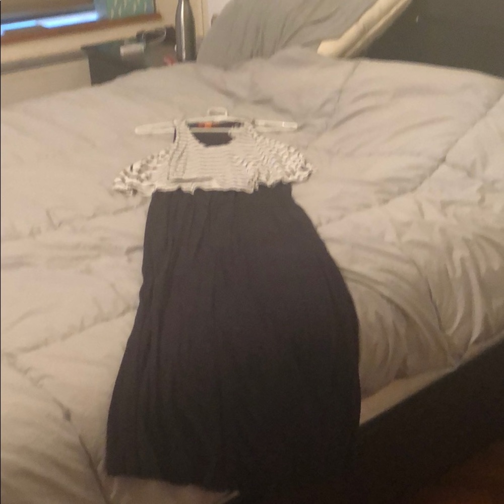 Joe fresh nautical racer back maxi dress